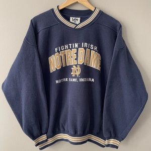ny vintage 1990s notre dame sweatshirt